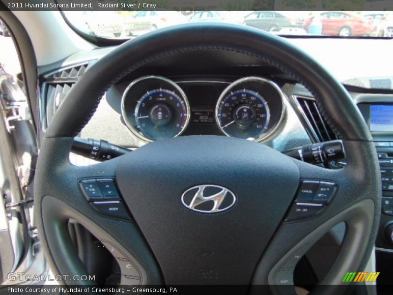 Radiant Silver / Gray 2011 Hyundai Sonata Limited