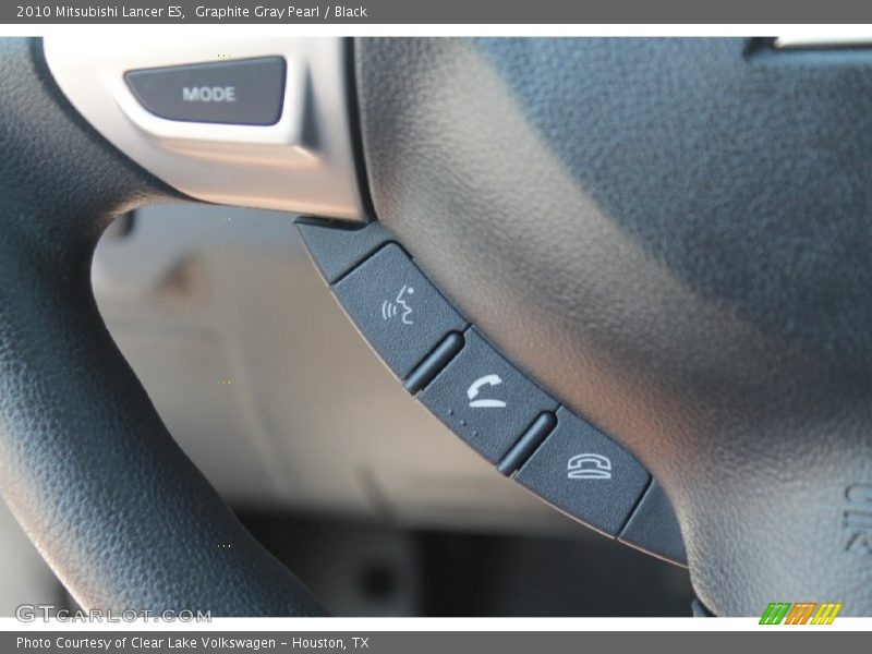 Graphite Gray Pearl / Black 2010 Mitsubishi Lancer ES