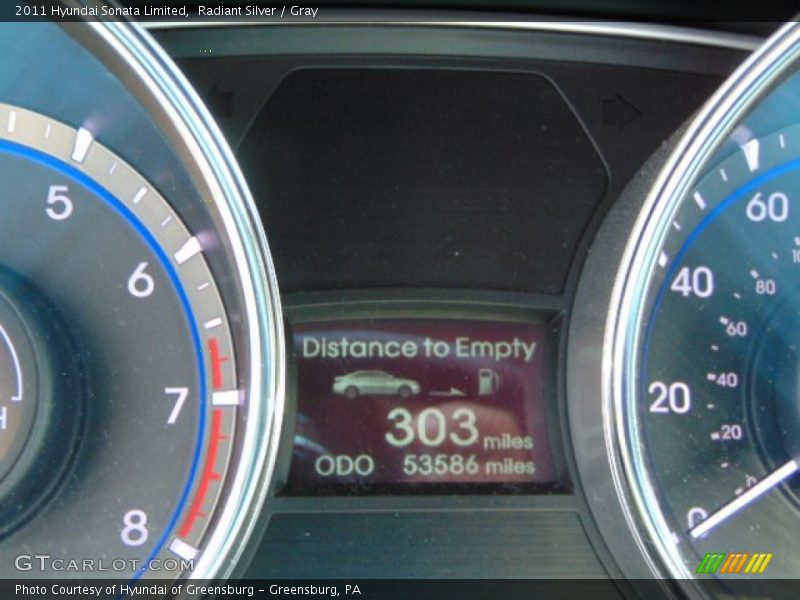 Radiant Silver / Gray 2011 Hyundai Sonata Limited