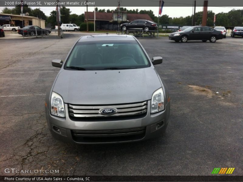 Vapor Silver Metallic / Camel 2008 Ford Fusion SE