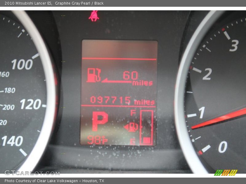 Graphite Gray Pearl / Black 2010 Mitsubishi Lancer ES