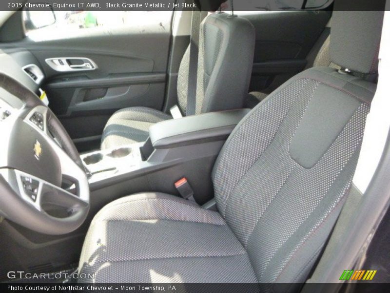 Black Granite Metallic / Jet Black 2015 Chevrolet Equinox LT AWD