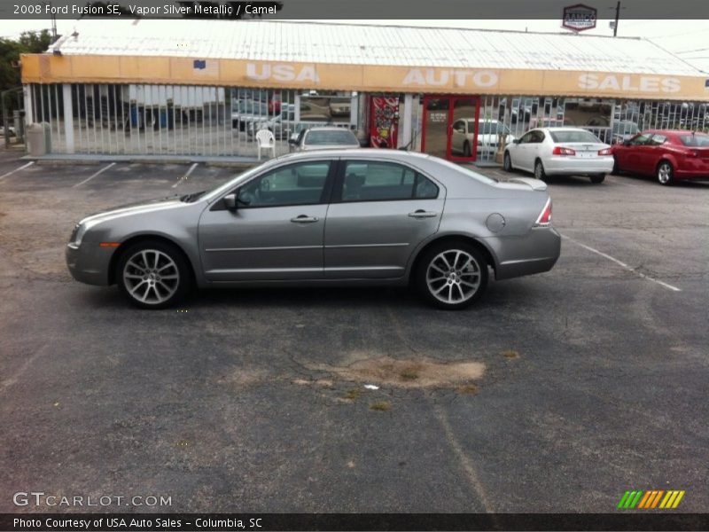 Vapor Silver Metallic / Camel 2008 Ford Fusion SE