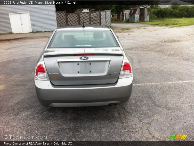 Vapor Silver Metallic / Camel 2008 Ford Fusion SE