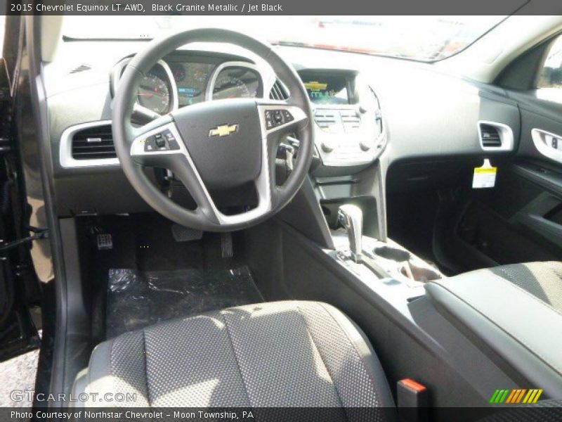 Black Granite Metallic / Jet Black 2015 Chevrolet Equinox LT AWD