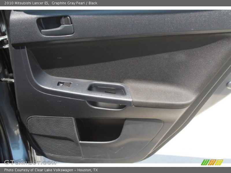 Graphite Gray Pearl / Black 2010 Mitsubishi Lancer ES