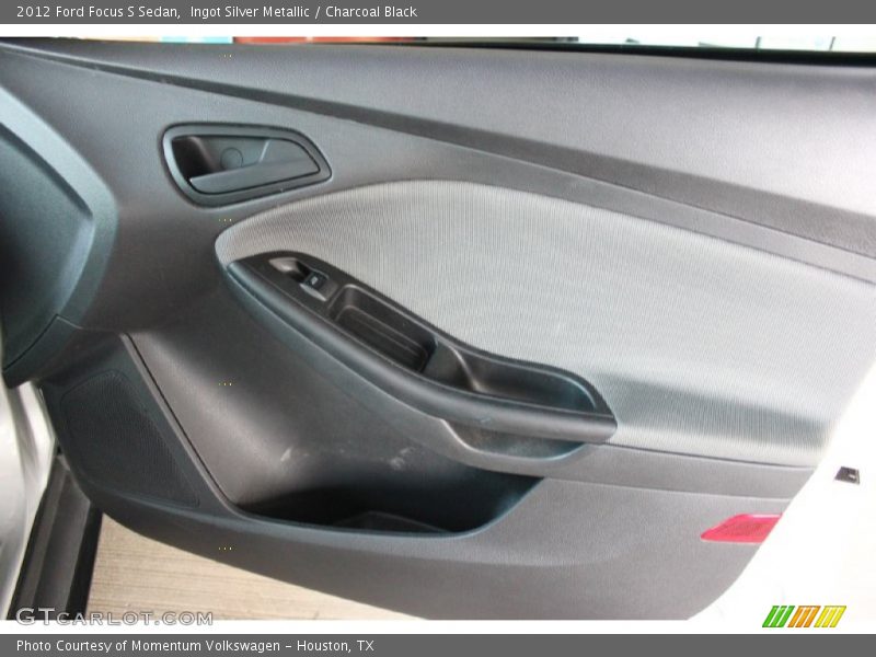 Ingot Silver Metallic / Charcoal Black 2012 Ford Focus S Sedan