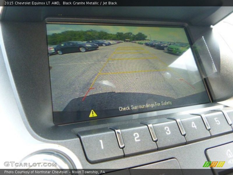 Black Granite Metallic / Jet Black 2015 Chevrolet Equinox LT AWD