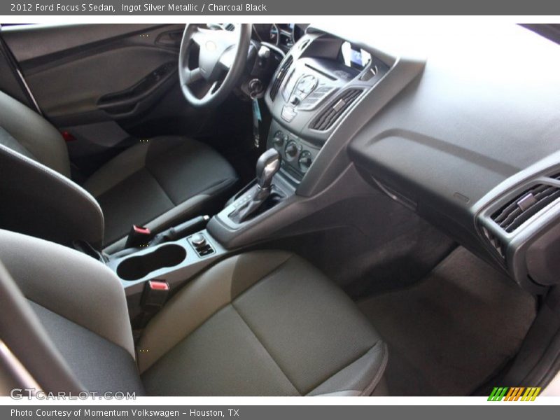 Ingot Silver Metallic / Charcoal Black 2012 Ford Focus S Sedan