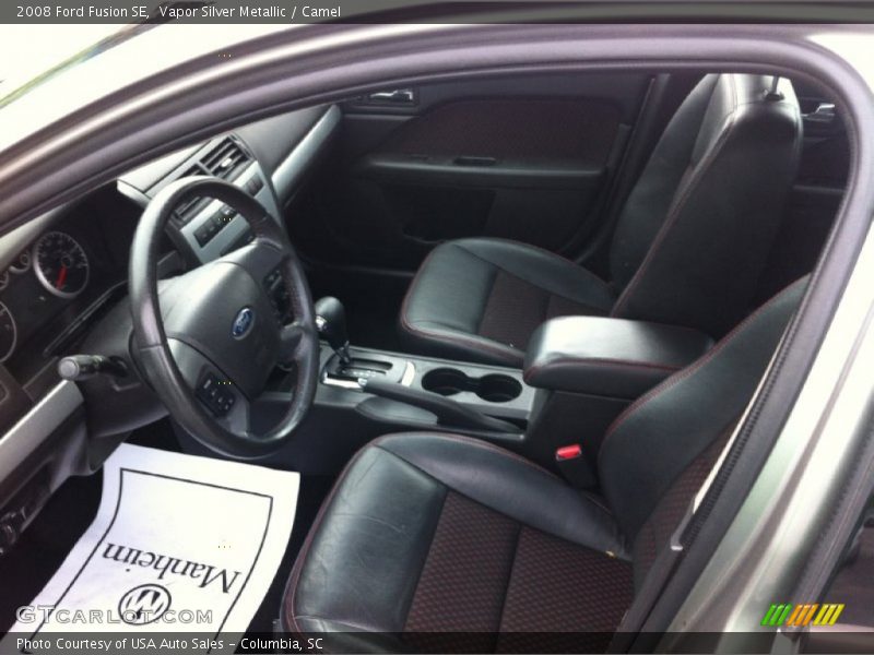 Vapor Silver Metallic / Camel 2008 Ford Fusion SE