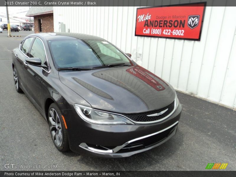 Granite Crystal Metallic / Black 2015 Chrysler 200 C