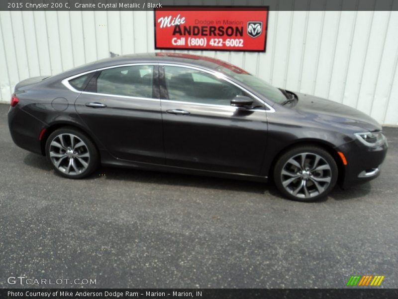 Granite Crystal Metallic / Black 2015 Chrysler 200 C