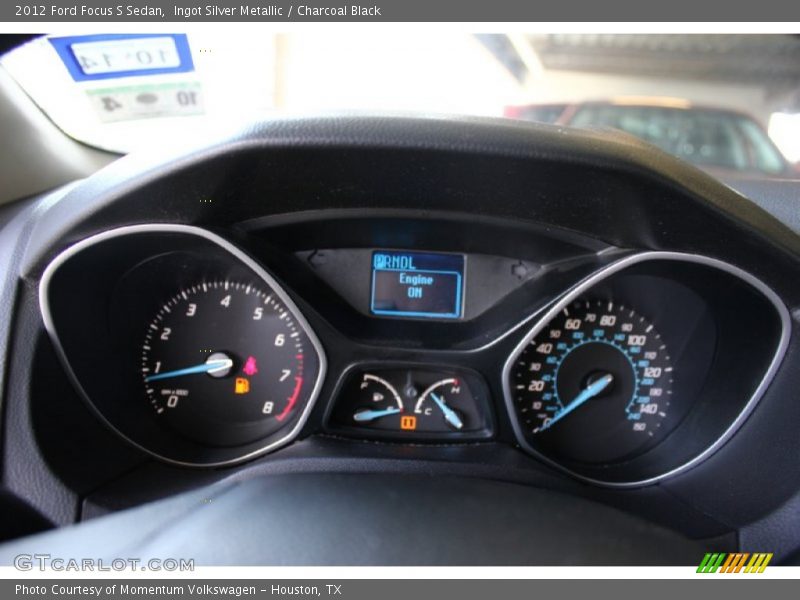 Ingot Silver Metallic / Charcoal Black 2012 Ford Focus S Sedan