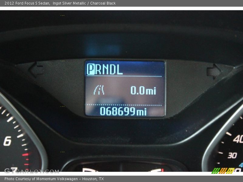 Ingot Silver Metallic / Charcoal Black 2012 Ford Focus S Sedan