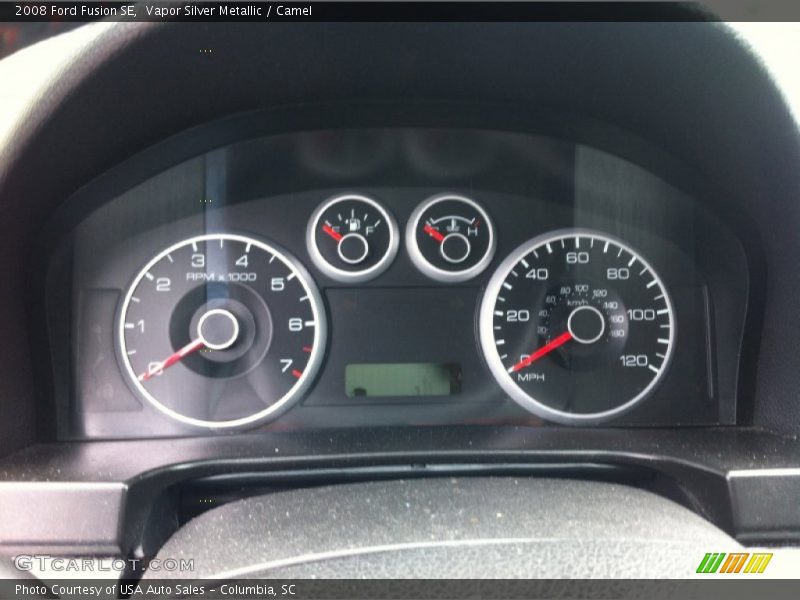 Vapor Silver Metallic / Camel 2008 Ford Fusion SE