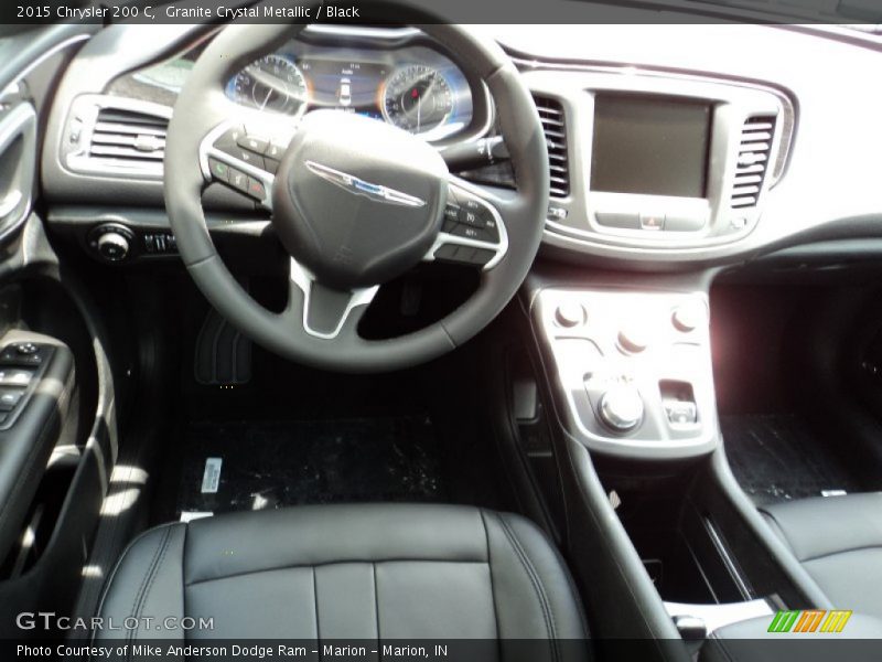 Granite Crystal Metallic / Black 2015 Chrysler 200 C