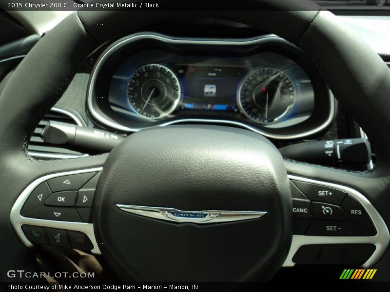 Granite Crystal Metallic / Black 2015 Chrysler 200 C