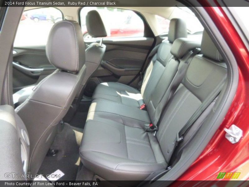 Ruby Red / Charcoal Black 2014 Ford Focus Titanium Sedan