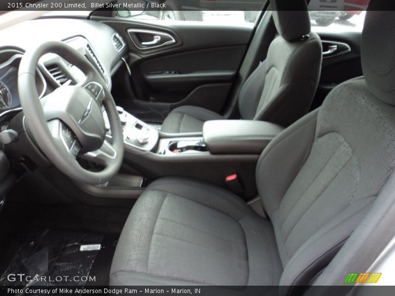 Billet Silver Metallic / Black 2015 Chrysler 200 Limited