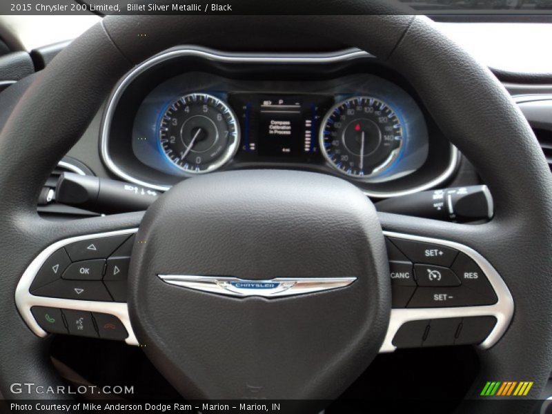 Billet Silver Metallic / Black 2015 Chrysler 200 Limited