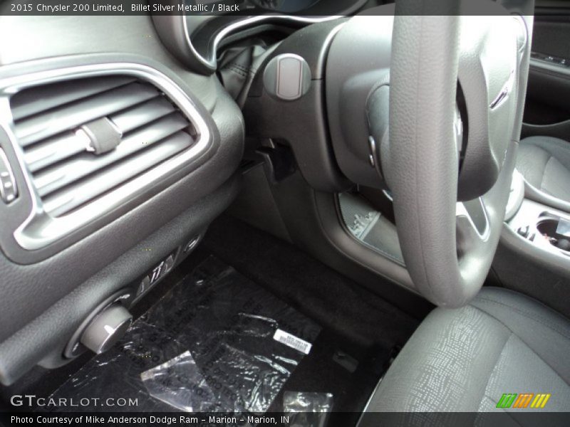 Billet Silver Metallic / Black 2015 Chrysler 200 Limited