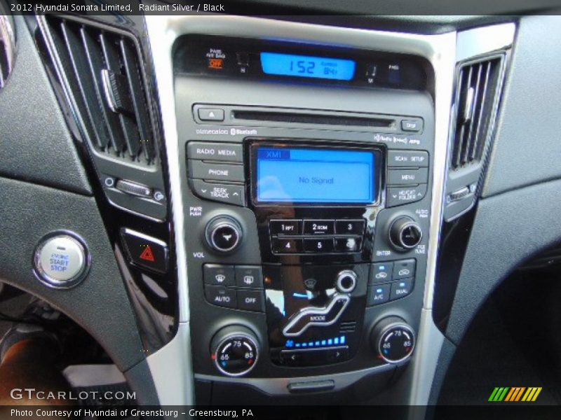Radiant Silver / Black 2012 Hyundai Sonata Limited