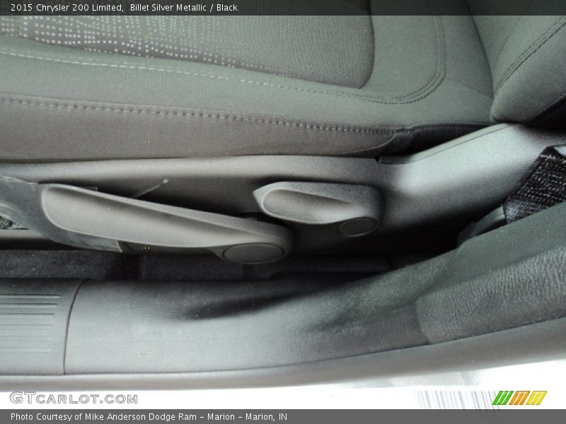 Billet Silver Metallic / Black 2015 Chrysler 200 Limited