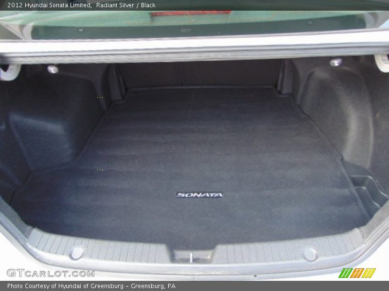 Radiant Silver / Black 2012 Hyundai Sonata Limited