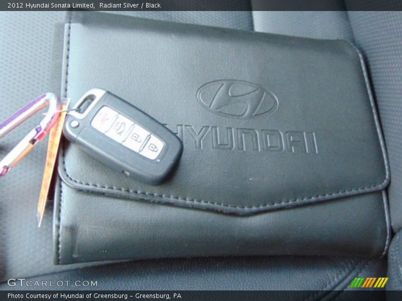 Radiant Silver / Black 2012 Hyundai Sonata Limited