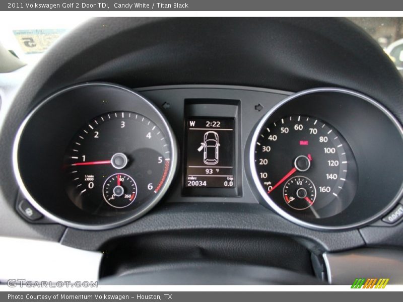 Candy White / Titan Black 2011 Volkswagen Golf 2 Door TDI