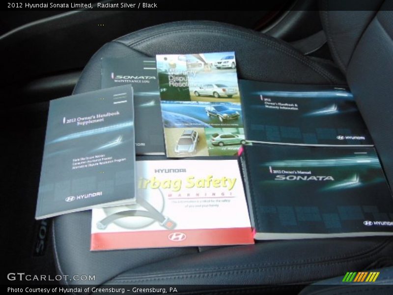 Radiant Silver / Black 2012 Hyundai Sonata Limited