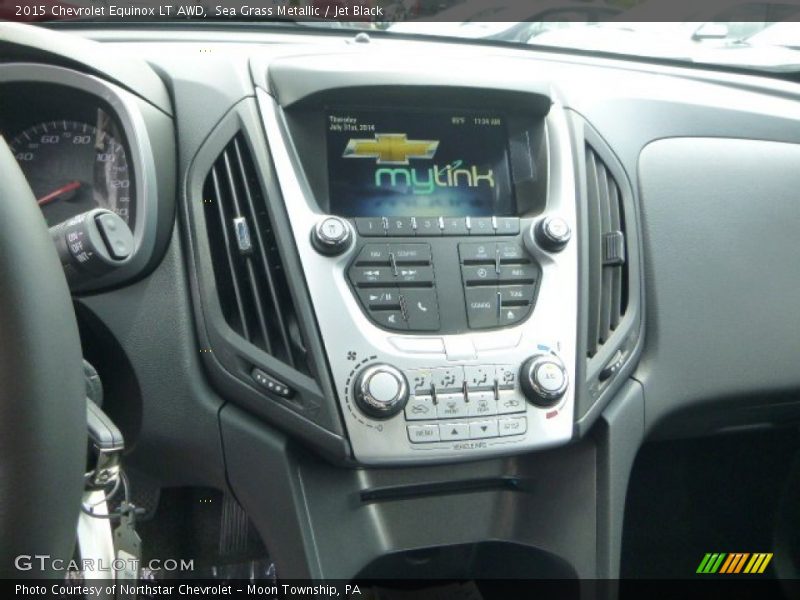 Sea Grass Metallic / Jet Black 2015 Chevrolet Equinox LT AWD