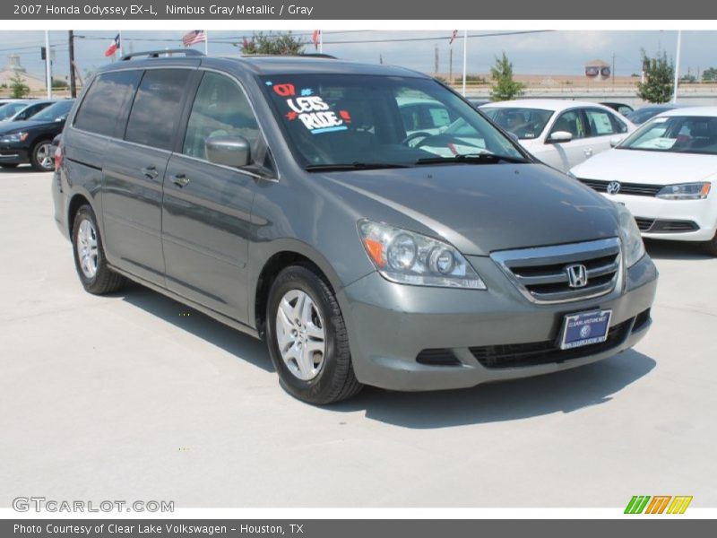 Nimbus Gray Metallic / Gray 2007 Honda Odyssey EX-L