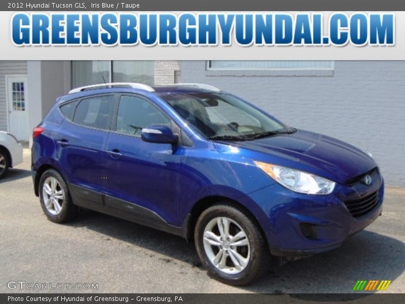 Iris Blue / Taupe 2012 Hyundai Tucson GLS