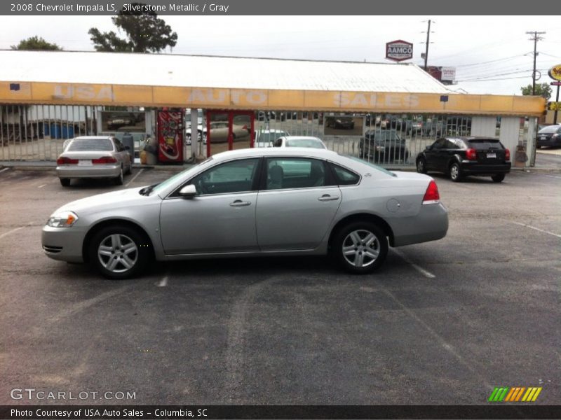 Silverstone Metallic / Gray 2008 Chevrolet Impala LS