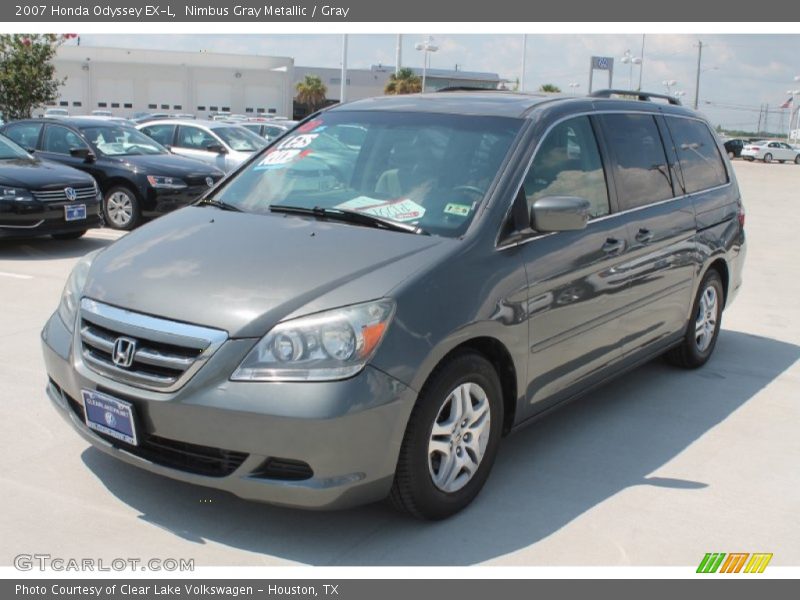 Nimbus Gray Metallic / Gray 2007 Honda Odyssey EX-L