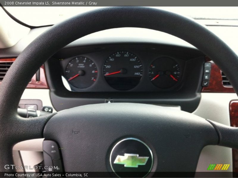 Silverstone Metallic / Gray 2008 Chevrolet Impala LS