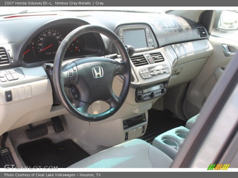 Nimbus Gray Metallic / Gray 2007 Honda Odyssey EX-L