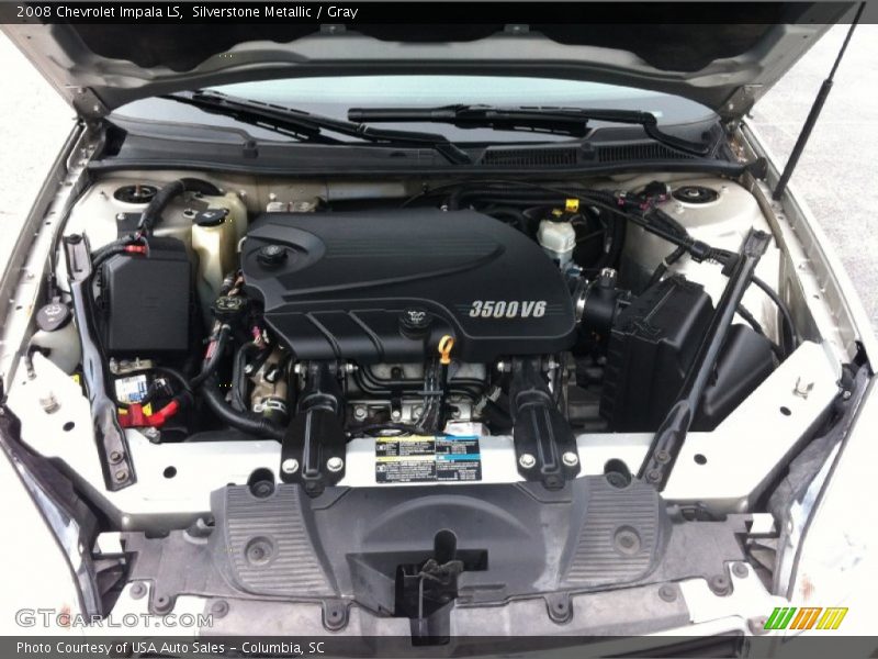 Silverstone Metallic / Gray 2008 Chevrolet Impala LS