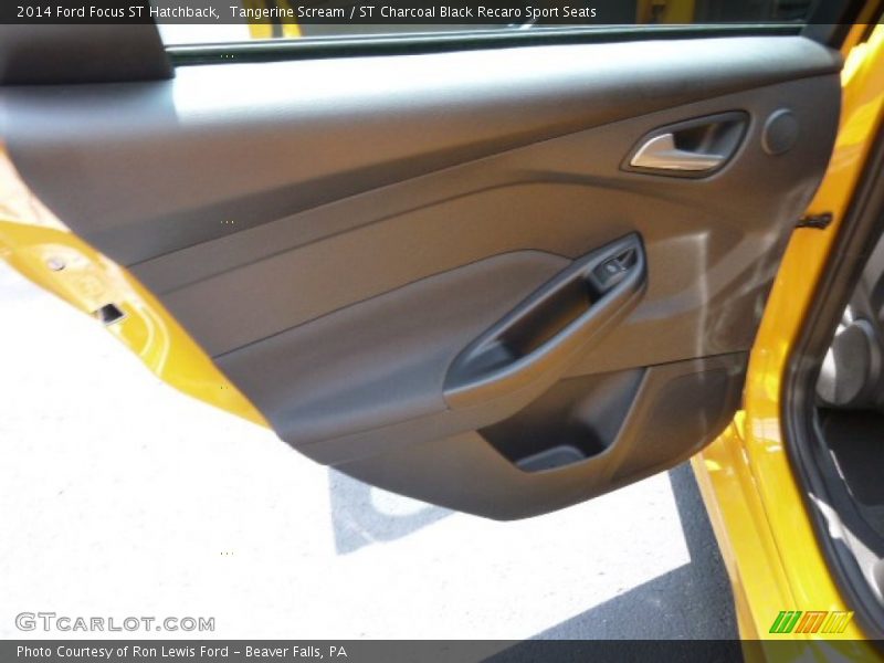 Tangerine Scream / ST Charcoal Black Recaro Sport Seats 2014 Ford Focus ST Hatchback