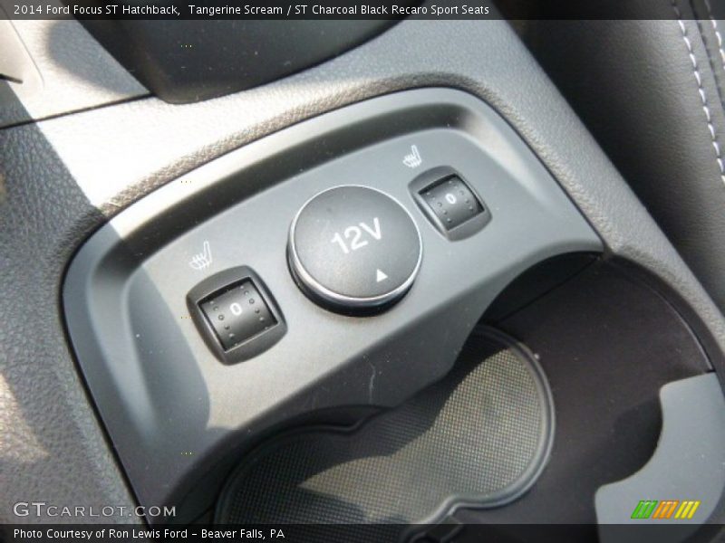Tangerine Scream / ST Charcoal Black Recaro Sport Seats 2014 Ford Focus ST Hatchback
