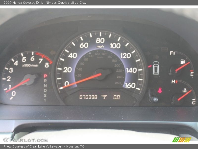 Nimbus Gray Metallic / Gray 2007 Honda Odyssey EX-L