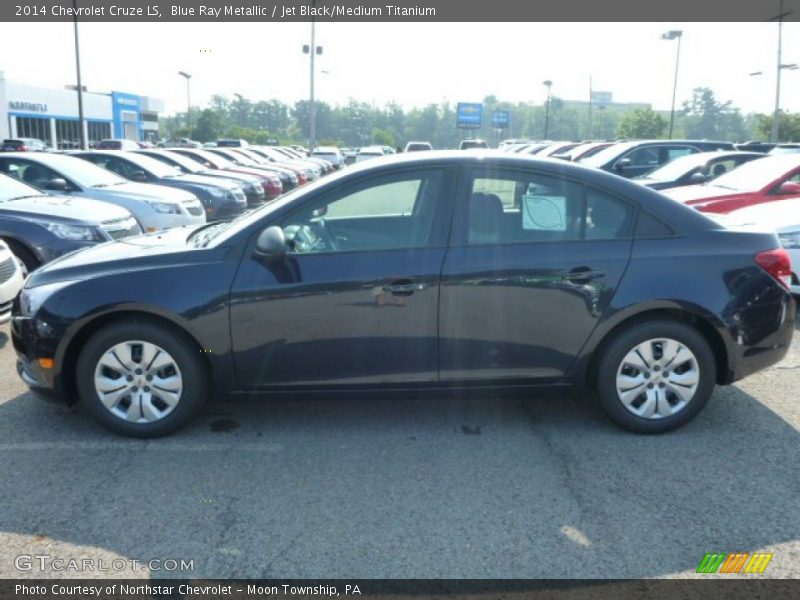 Blue Ray Metallic / Jet Black/Medium Titanium 2014 Chevrolet Cruze LS
