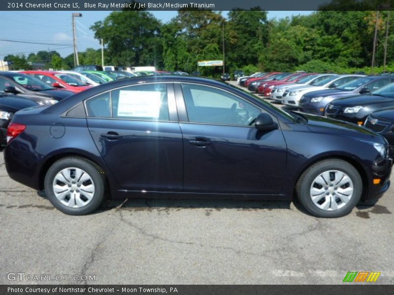 Blue Ray Metallic / Jet Black/Medium Titanium 2014 Chevrolet Cruze LS