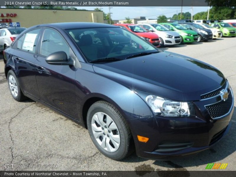 Blue Ray Metallic / Jet Black/Medium Titanium 2014 Chevrolet Cruze LS