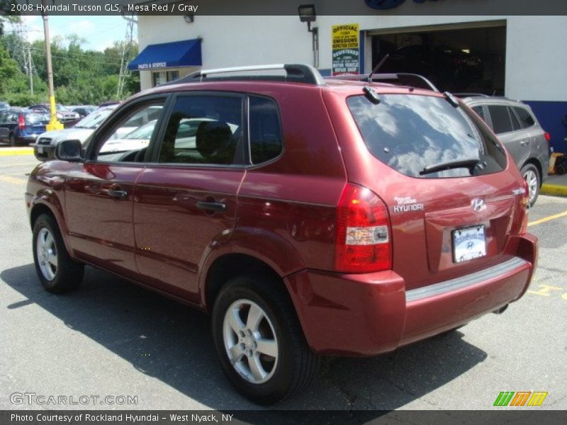 Mesa Red / Gray 2008 Hyundai Tucson GLS