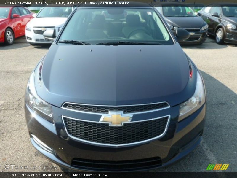 Blue Ray Metallic / Jet Black/Medium Titanium 2014 Chevrolet Cruze LS
