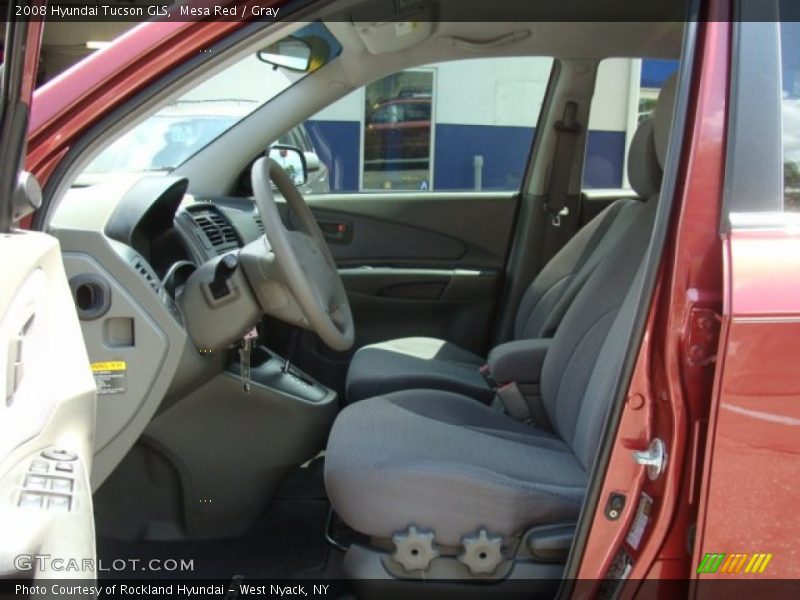 Mesa Red / Gray 2008 Hyundai Tucson GLS