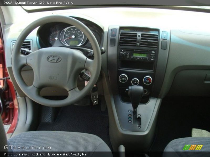 Mesa Red / Gray 2008 Hyundai Tucson GLS