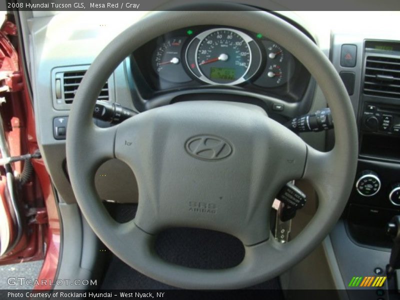 Mesa Red / Gray 2008 Hyundai Tucson GLS